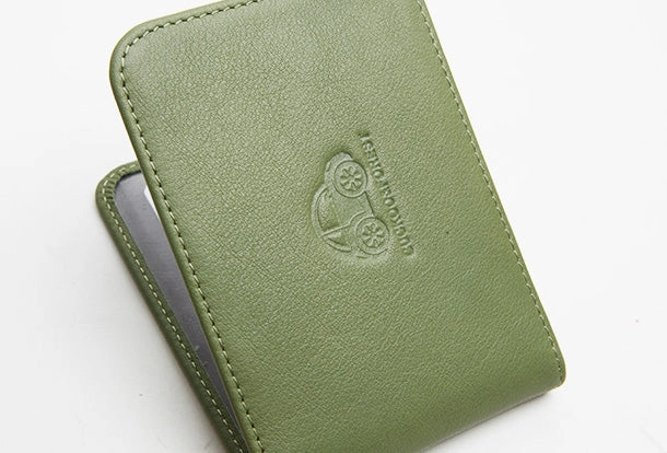 Genuine Leather Cute billfold Slim Wallet License Card Holder Wallet Purse For Women Girl