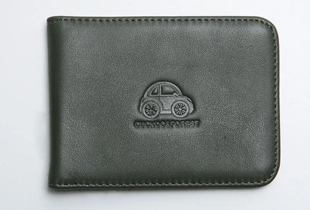 Genuine Leather Cute billfold Slim Wallet License Card Holder Wallet Purse For Women Girl