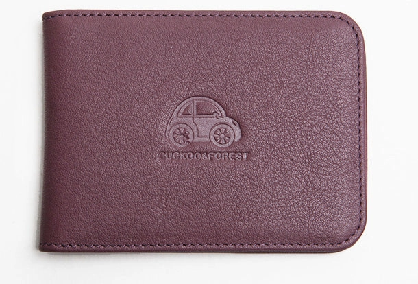 Genuine Leather Cute billfold Slim Wallet License Card Holder Wallet Purse For Women Girl