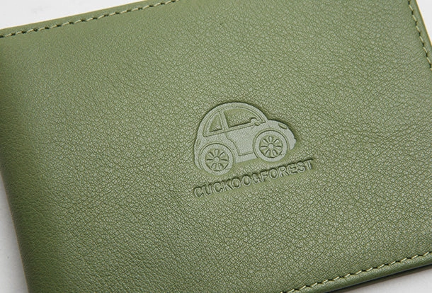 Genuine Leather Cute billfold Slim Wallet License Card Holder Wallet Purse For Women Girl