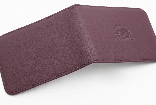 Genuine Leather Cute billfold Slim Wallet License Card Holder Wallet Purse For Women Girl