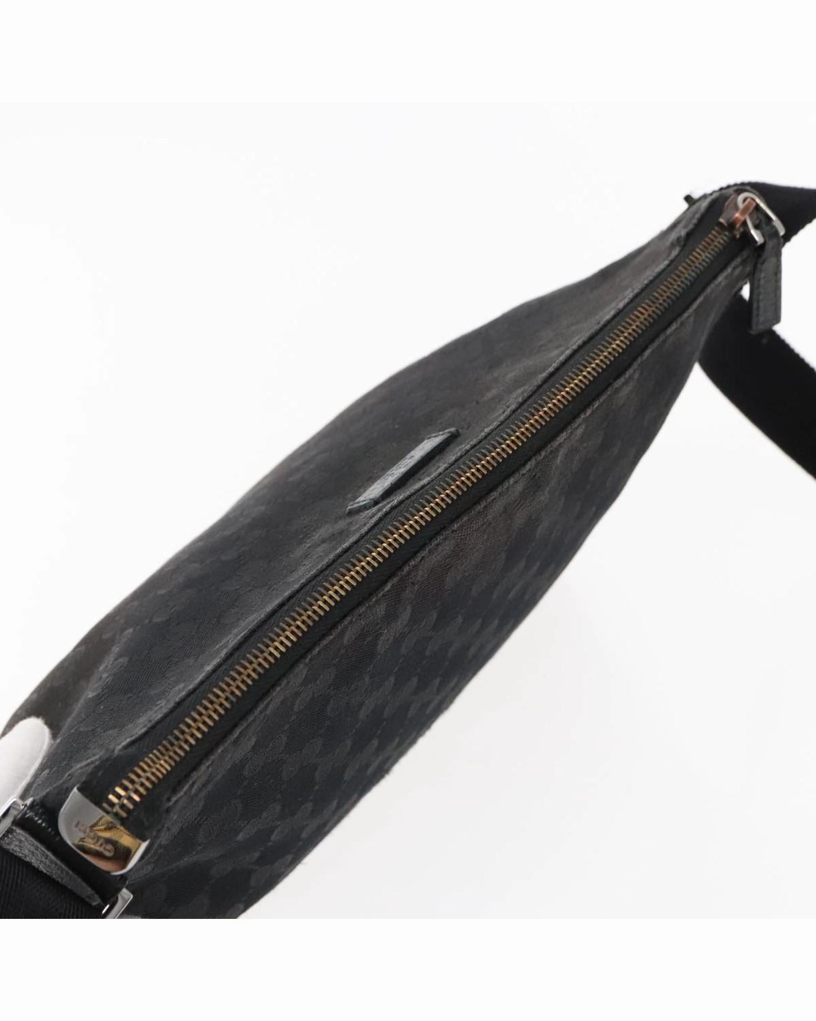 GG Canvas Shoulder Bag with Silver Accents