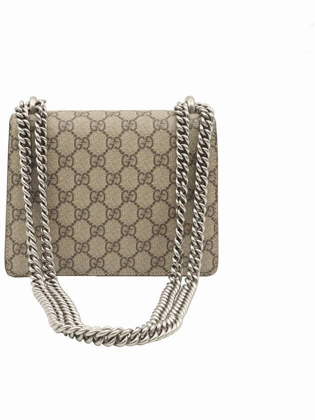 GG Supreme Canvas Beige Suede Dionysus Mini Chain Shoulder Bag 421970
