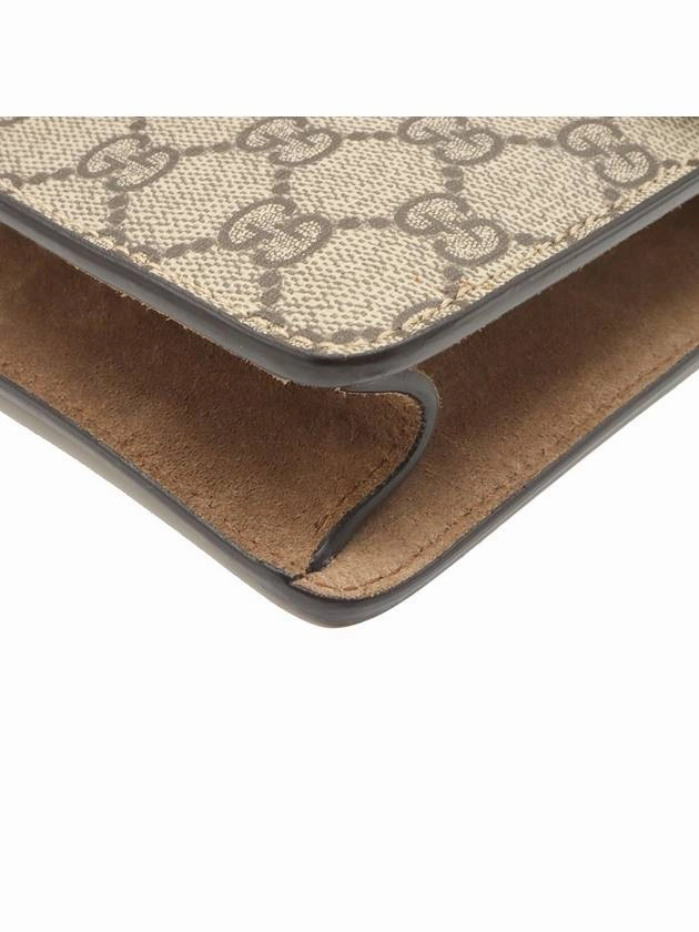 GG Supreme Canvas Beige Suede Dionysus Mini Chain Shoulder Bag 421970