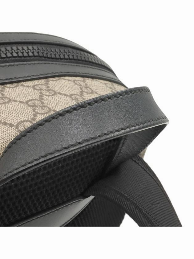 GG Supreme Canvas Black Trim Eden Backpack 406370