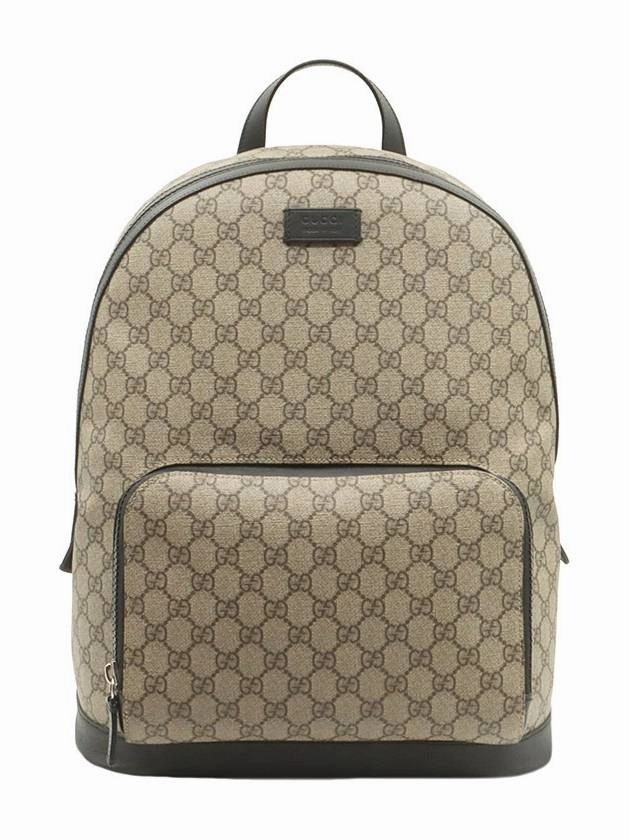 GG Supreme Canvas Black Trim Eden Backpack 406370