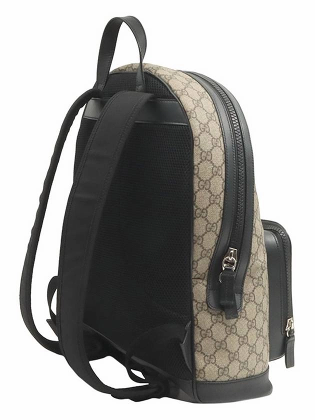 GG Supreme Canvas Black Trim Eden Backpack 406370