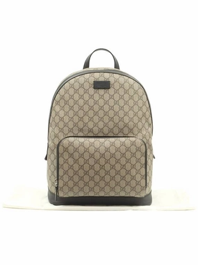 GG Supreme Canvas Black Trim Eden Backpack 406370