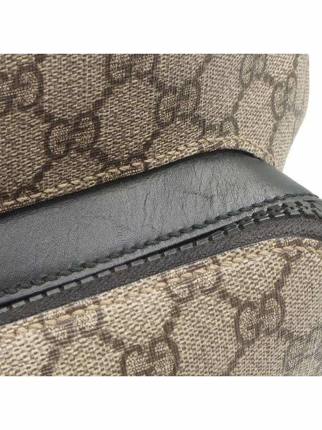 GG Supreme Canvas Black Trim Eden Backpack 406370