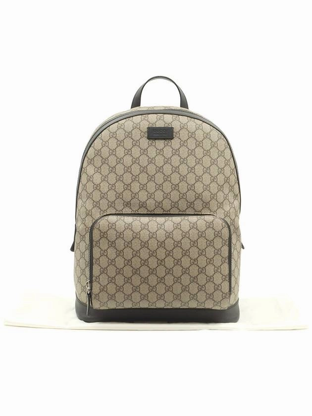 GG Supreme Canvas Black Trim Eden Backpack 406370