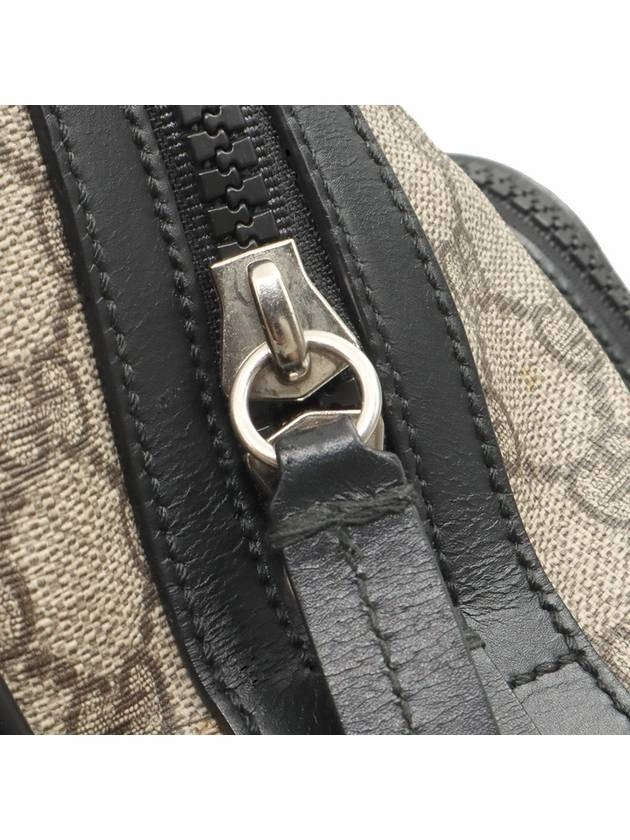 GG Supreme Canvas Black Trim Eden Backpack 406370