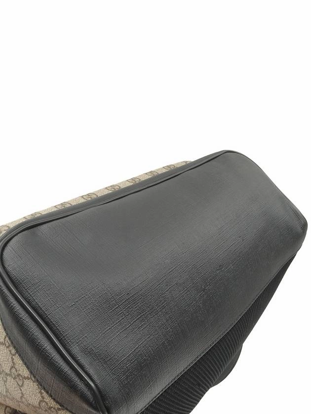 GG Supreme Canvas Black Trim Eden Backpack 406370