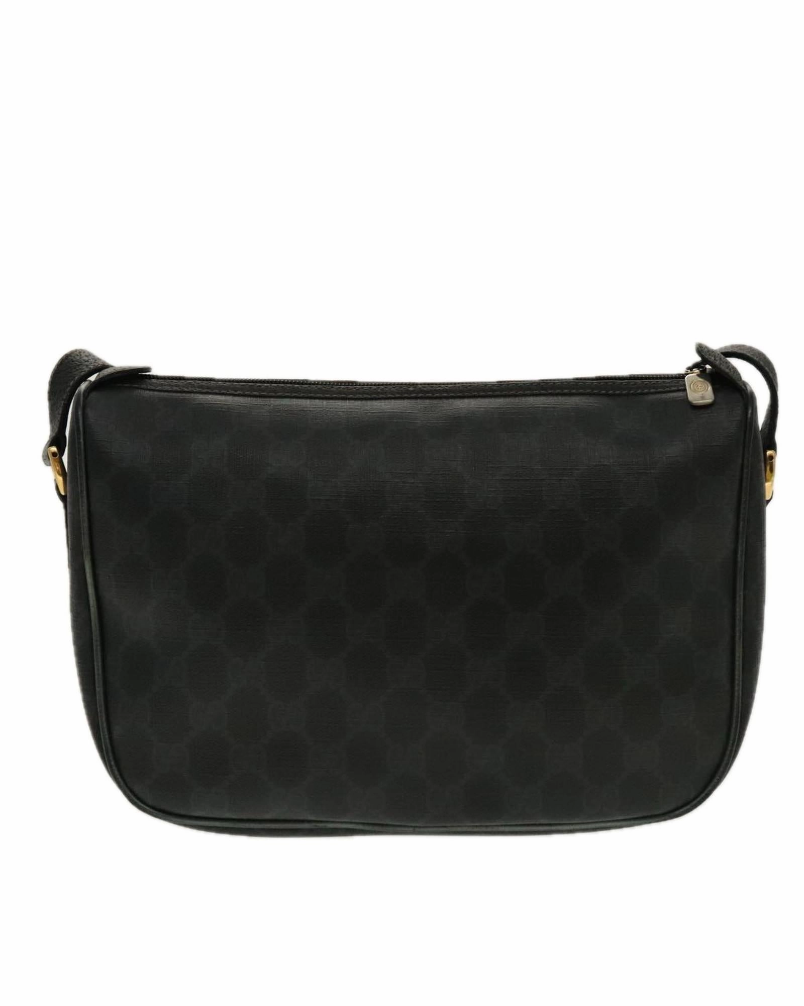 GG Supreme Web Sherry Line Shoulder Bag in PVC Leather and GG Canvas