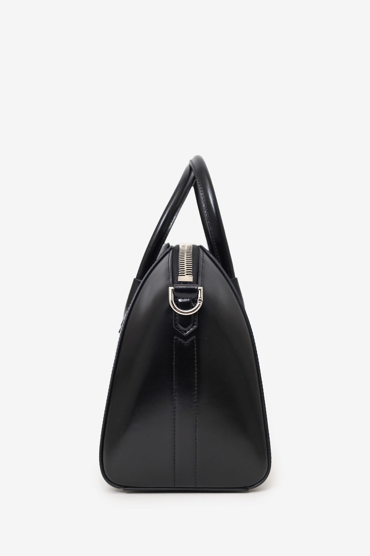 Givenchy Black Leather Small Antigona Top Handle with Strap
