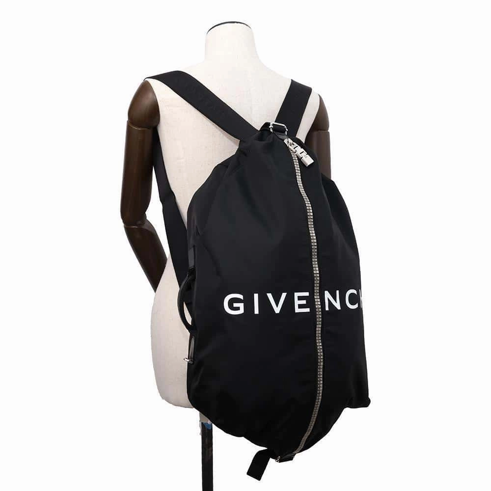 Givenchy Logo G-Zip Backpack Black Nylon