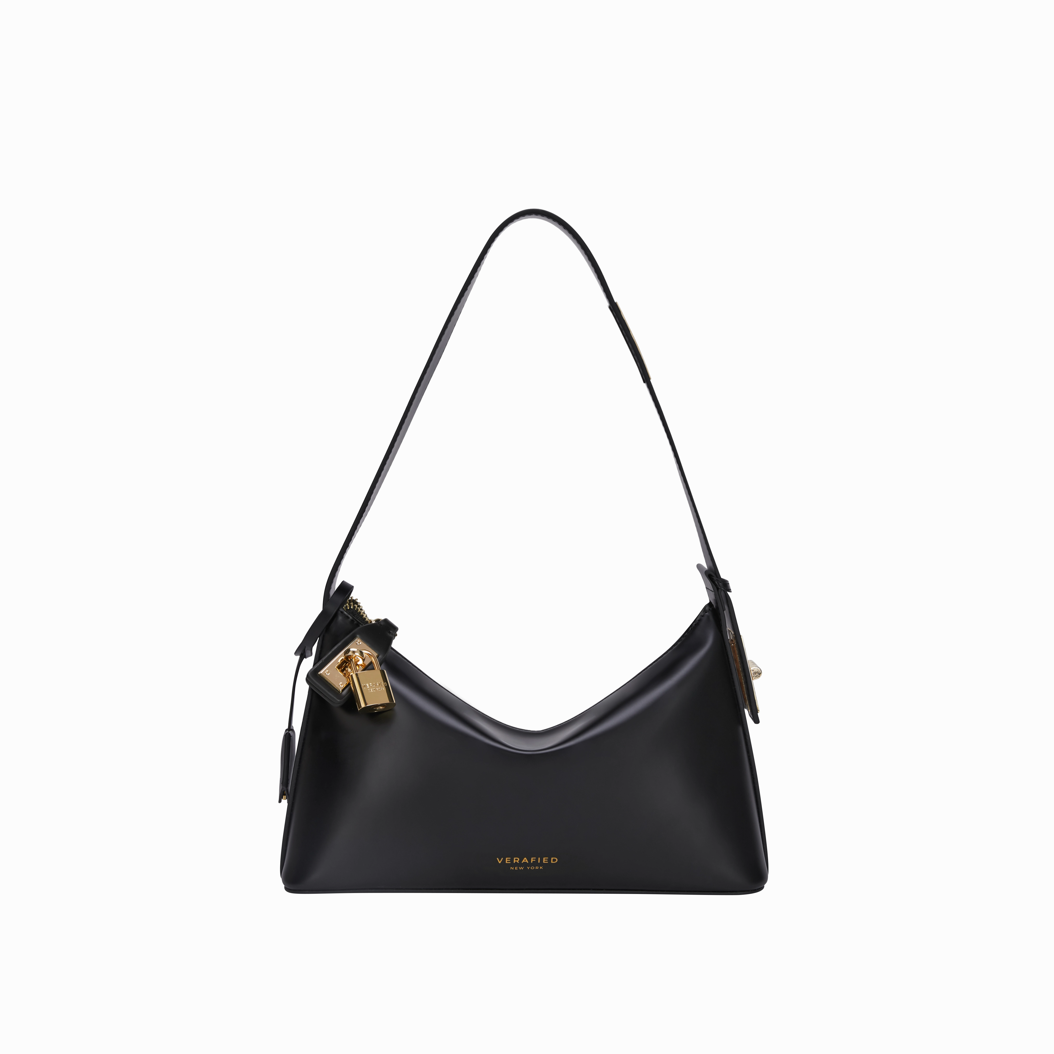 Gold Black Hobo Bag