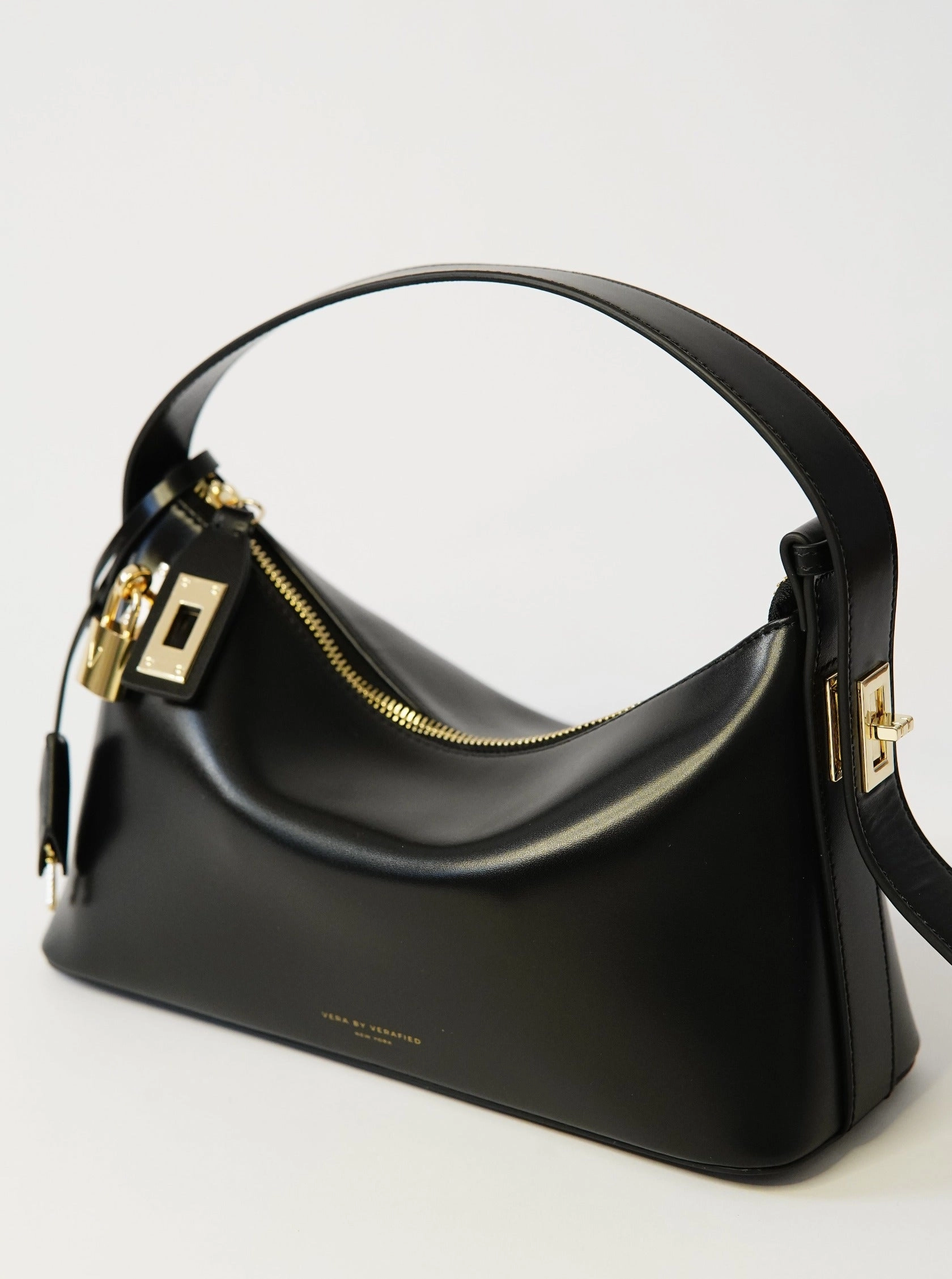 Gold Black Hobo Bag