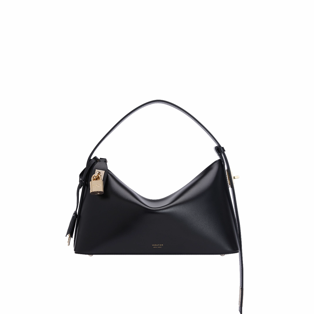 Gold Black Hobo Bag