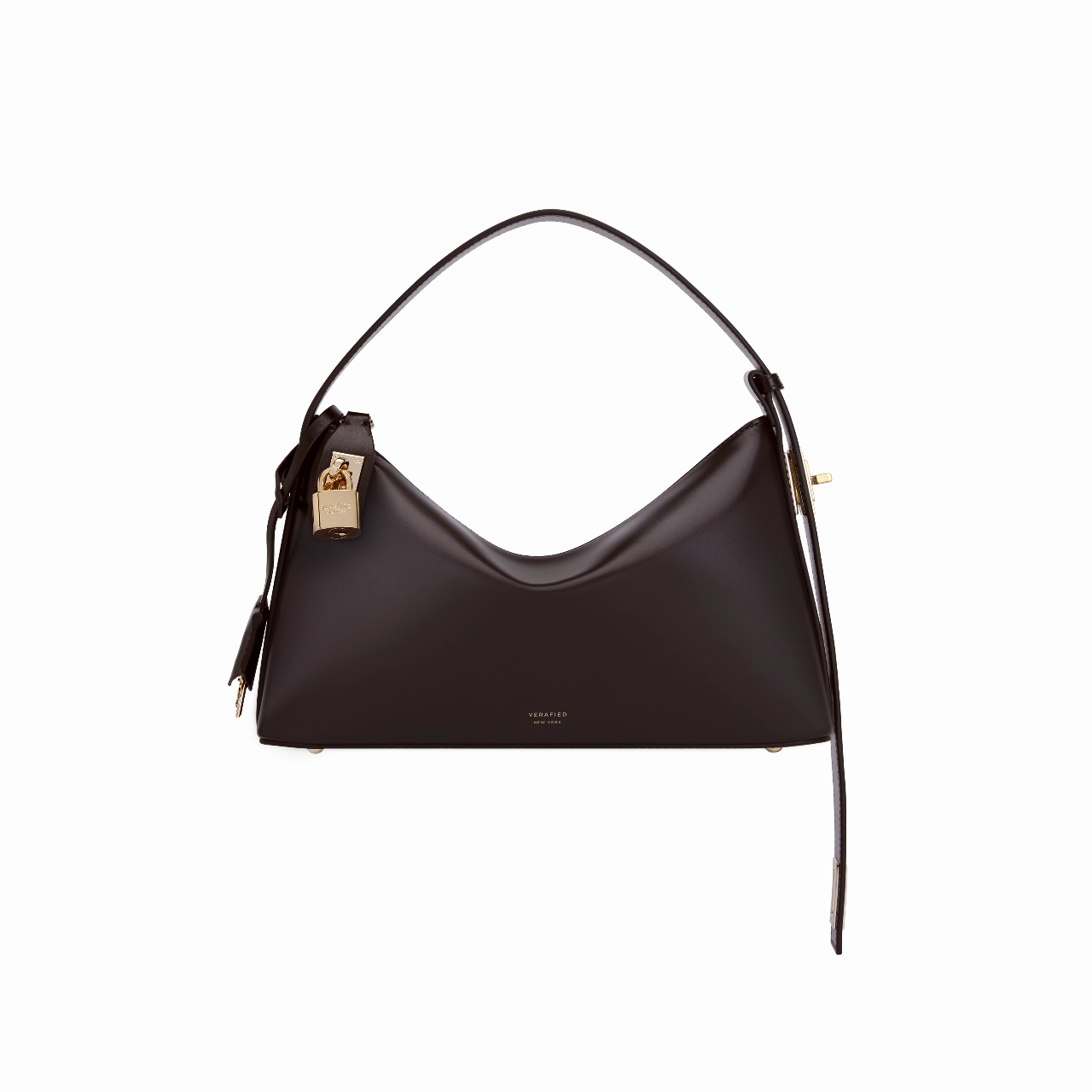 Gold Chocolate Hobo Bag