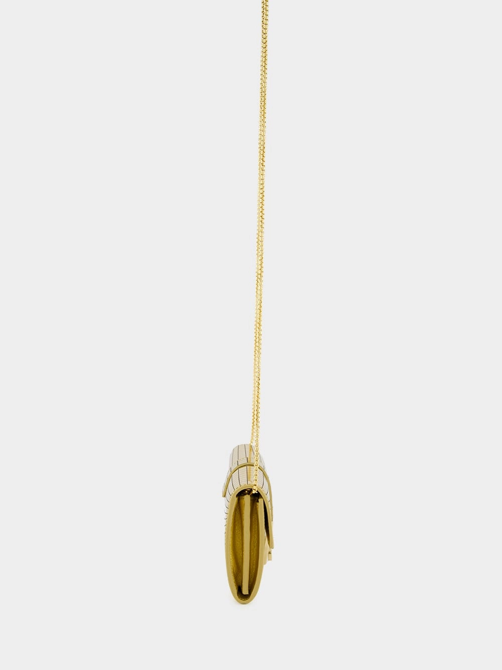 Gold Laminated Hug Wallet with Chain