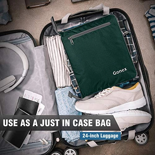 Gonex 150L Travel Duffel Bag Foldable Extra Large Duffle Bag XL Heavy Duty for Men Women for Luggage Shopping Blackish Green
