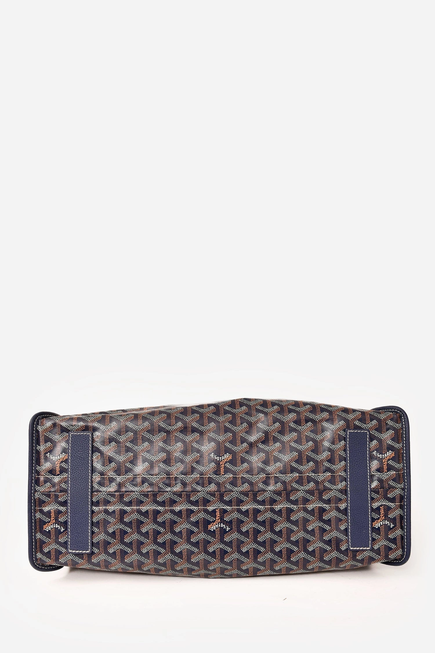 Goyard 2022 Blue Goyardine Canvas Sac Hardy PM Zip Tote with Pouch