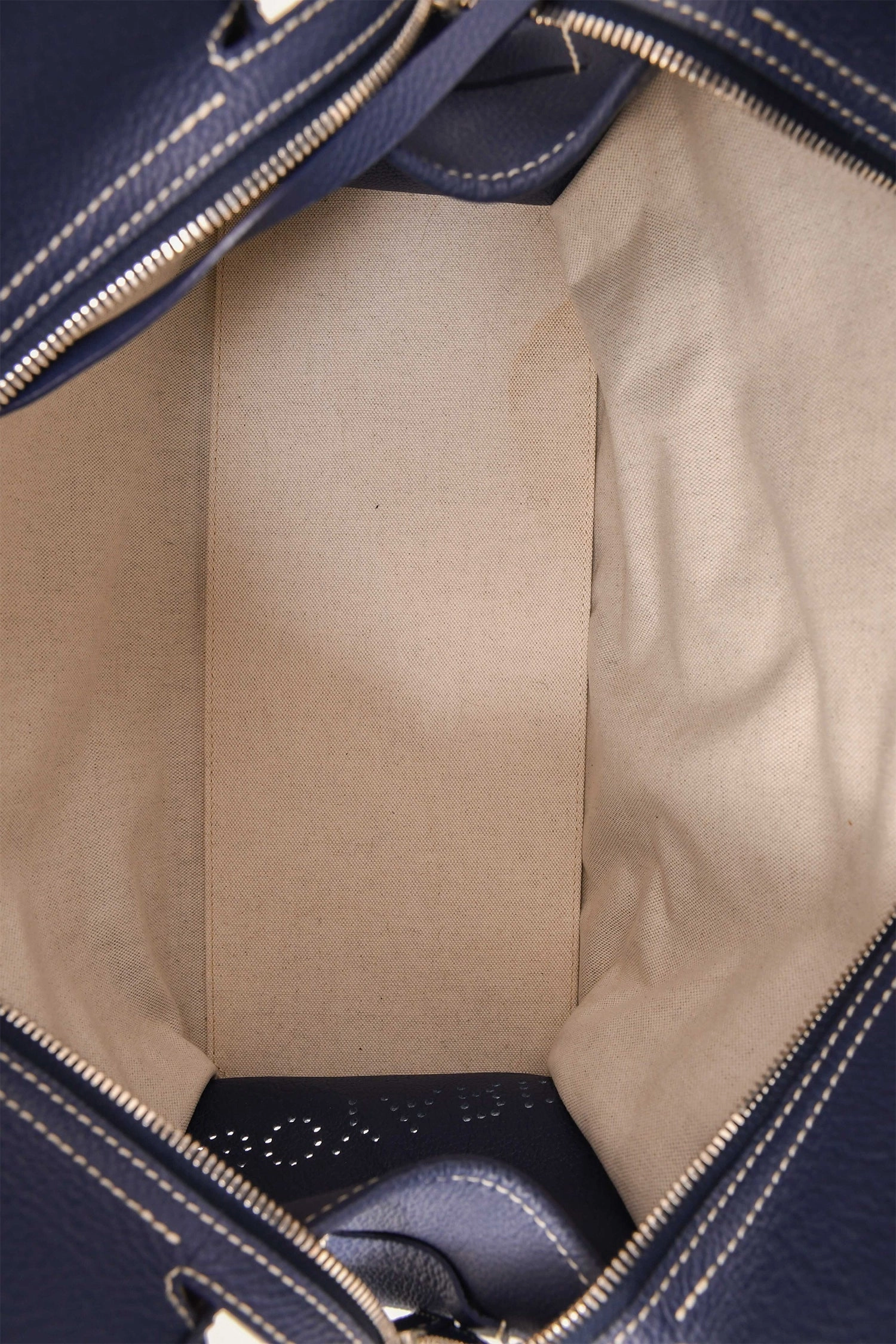 Goyard 2022 Blue Goyardine Canvas Sac Hardy PM Zip Tote with Pouch