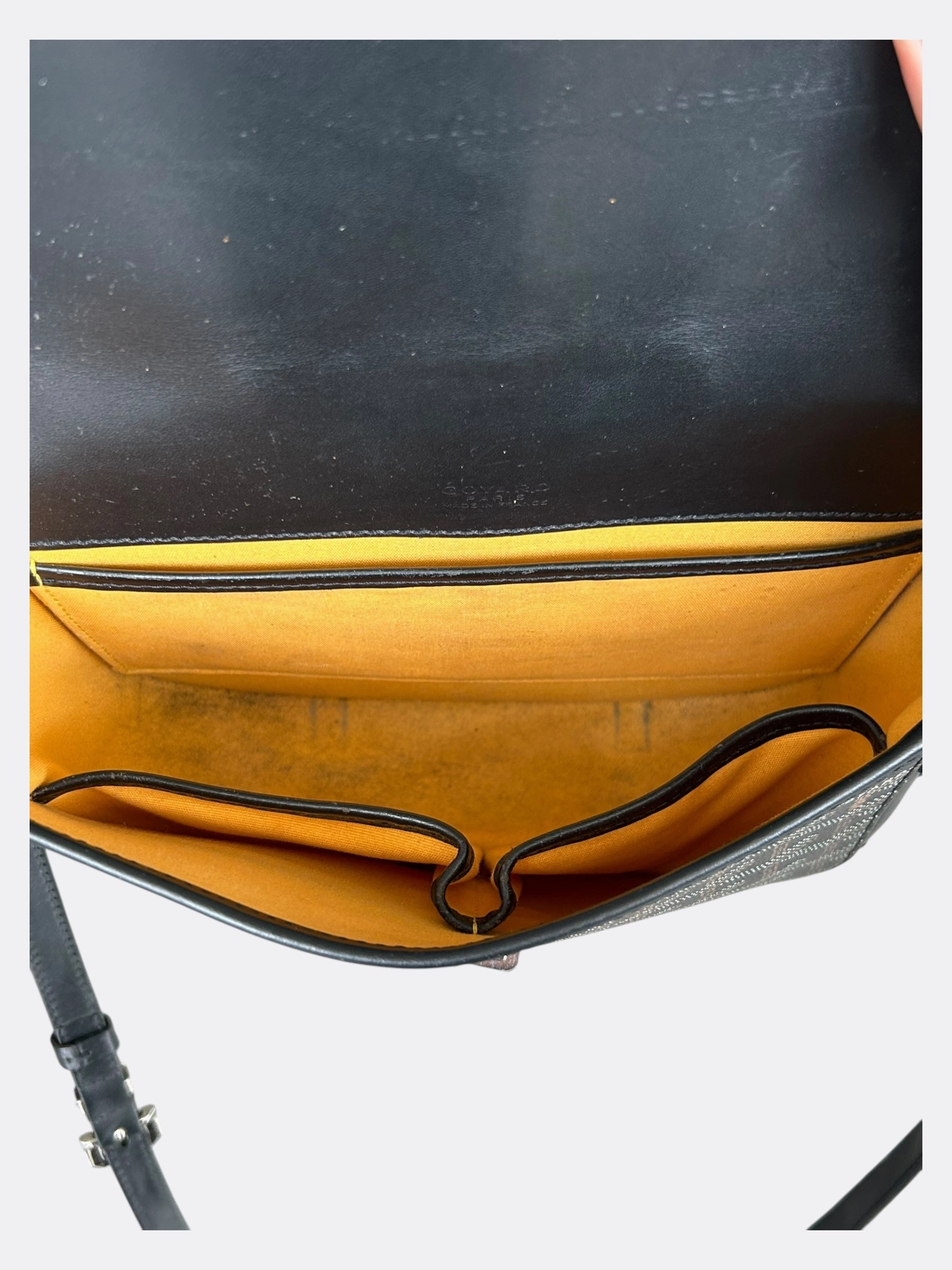 Goyard Black Belvedere Messenger Bag