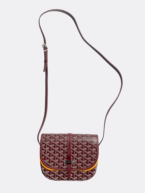 Goyard Burgundy Belvedere Messenger Bag