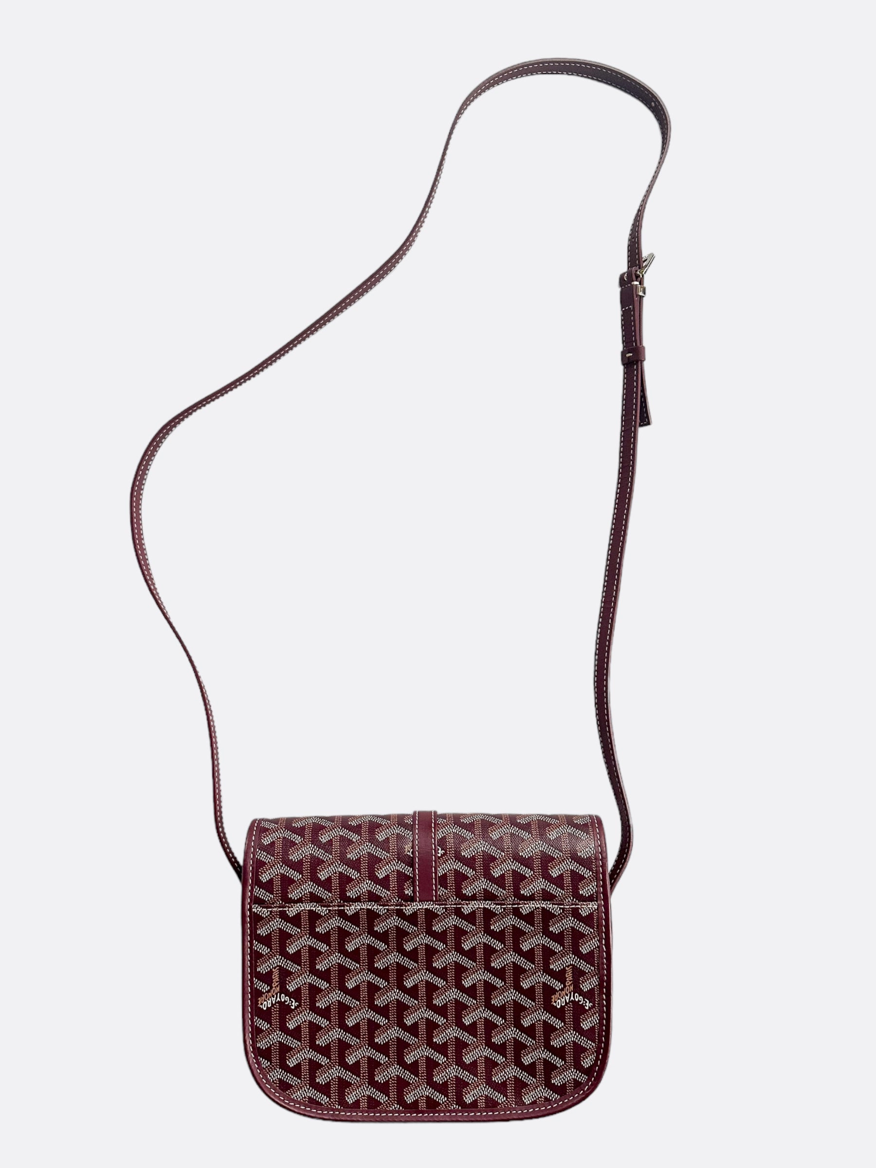 Goyard Burgundy Belvedere Messenger Bag