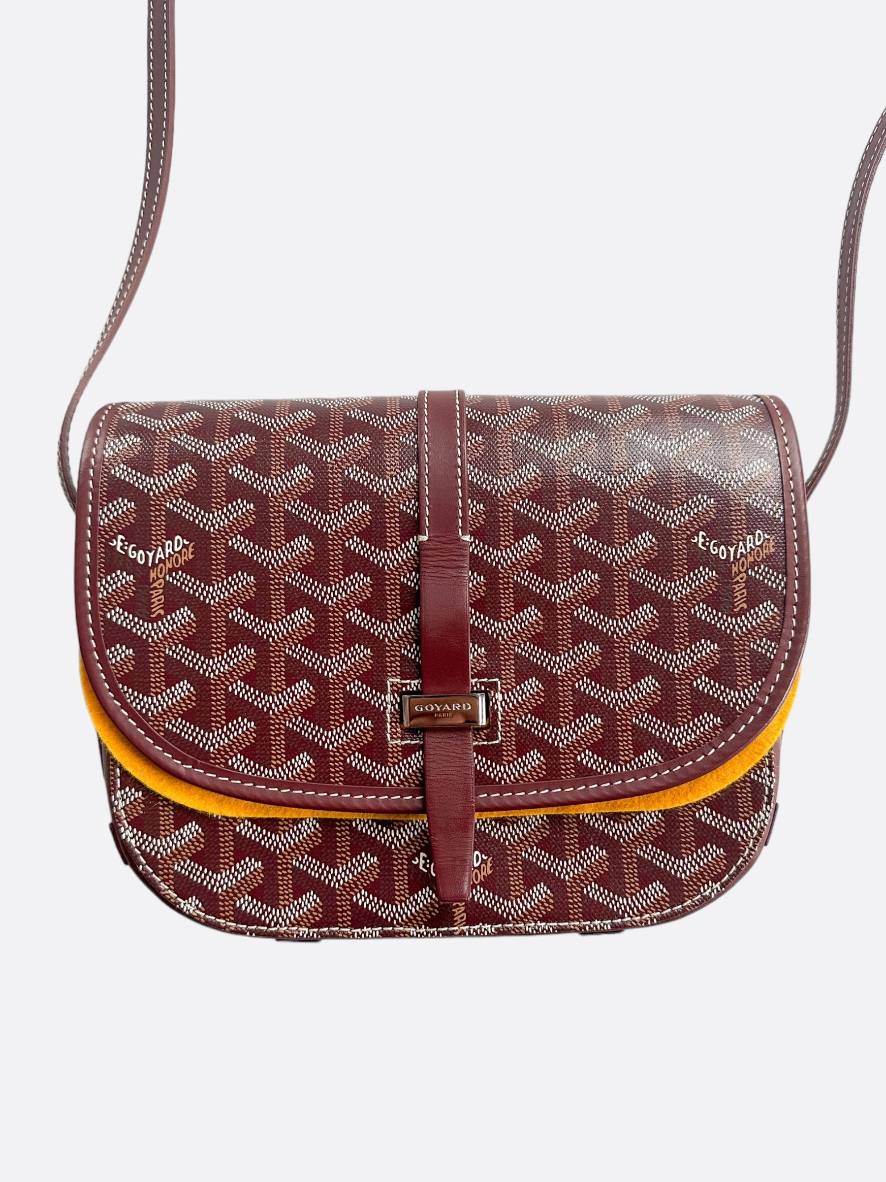 Goyard Burgundy Belvedere Messenger Bag