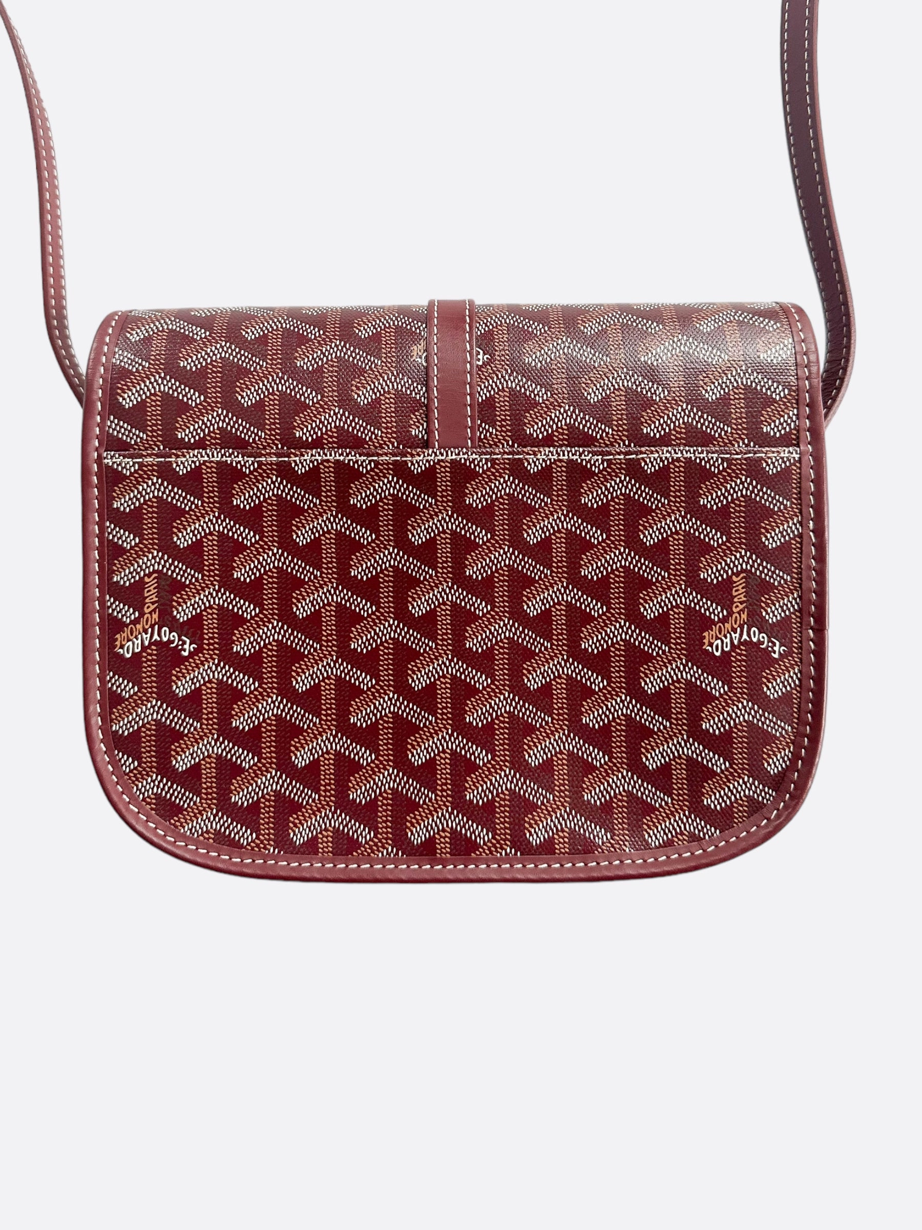 Goyard Burgundy Belvedere Messenger Bag