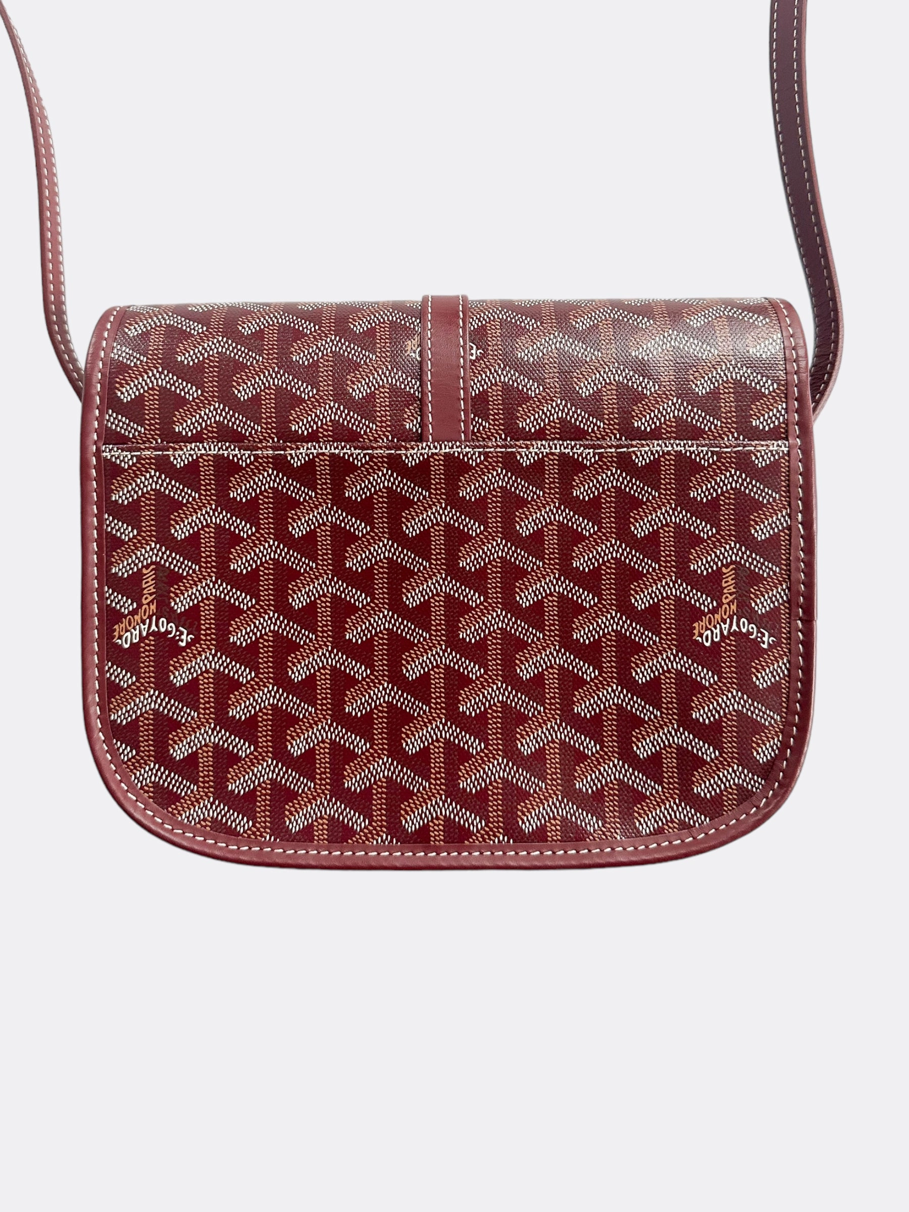 Goyard Burgundy Belvedere Messenger Bag