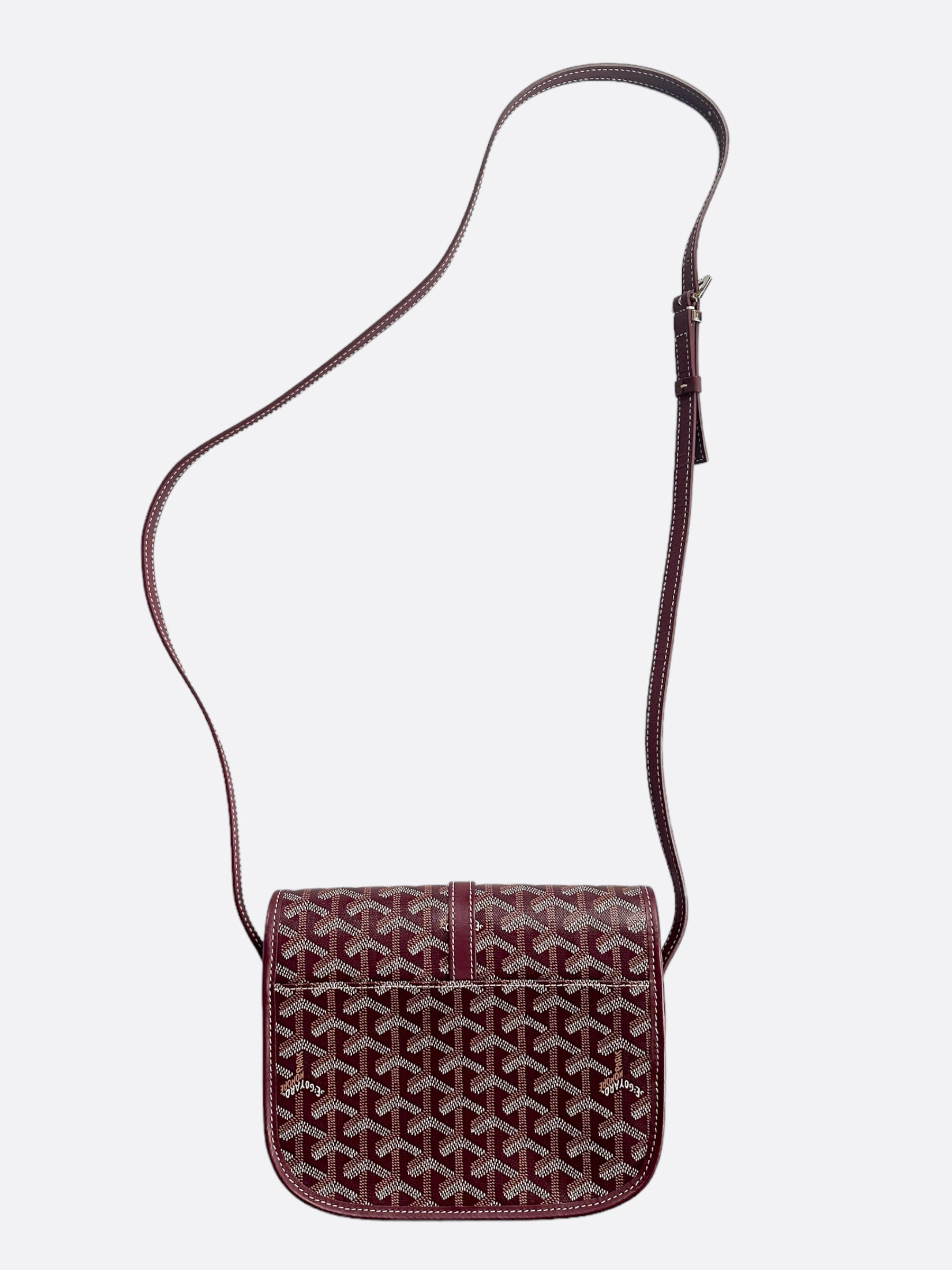 Goyard Burgundy Belvedere Messenger Bag