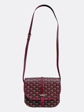 Goyard Burgundy Belvedere Messenger Bag