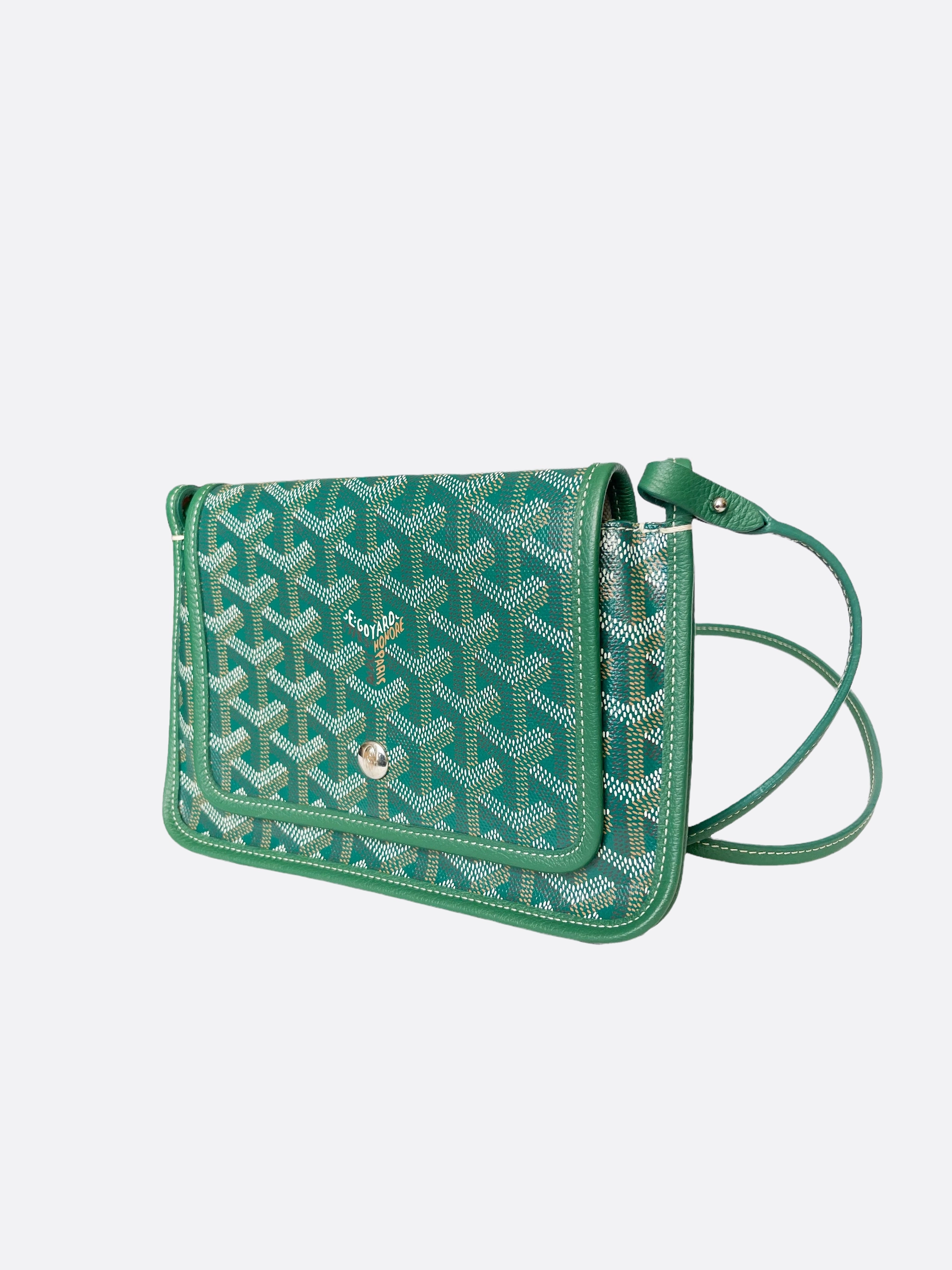 Goyard Green Plumet Clutch Cross Body Bag