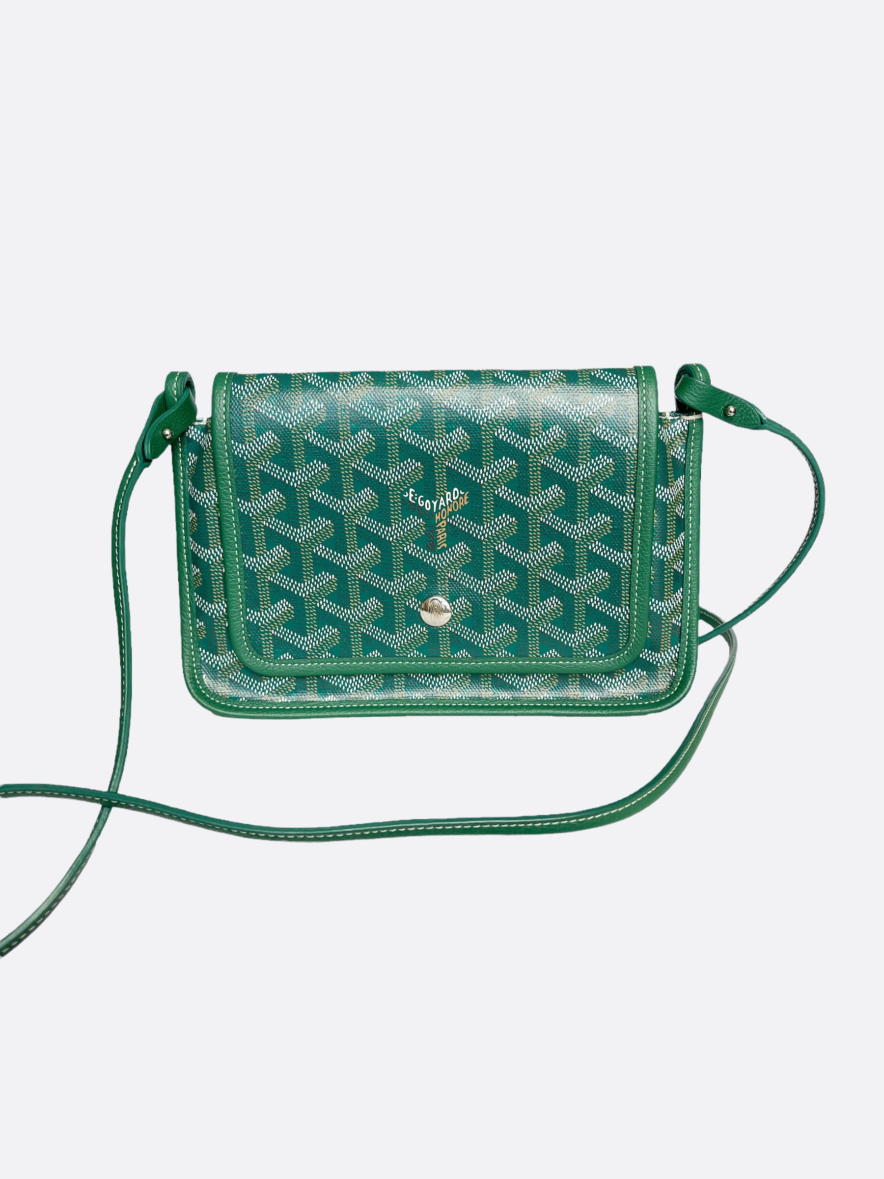 Goyard Green Plumet Clutch Cross Body Bag