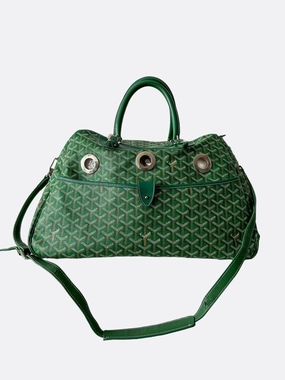 Goyard Green Sac Hulot Pet Carrier