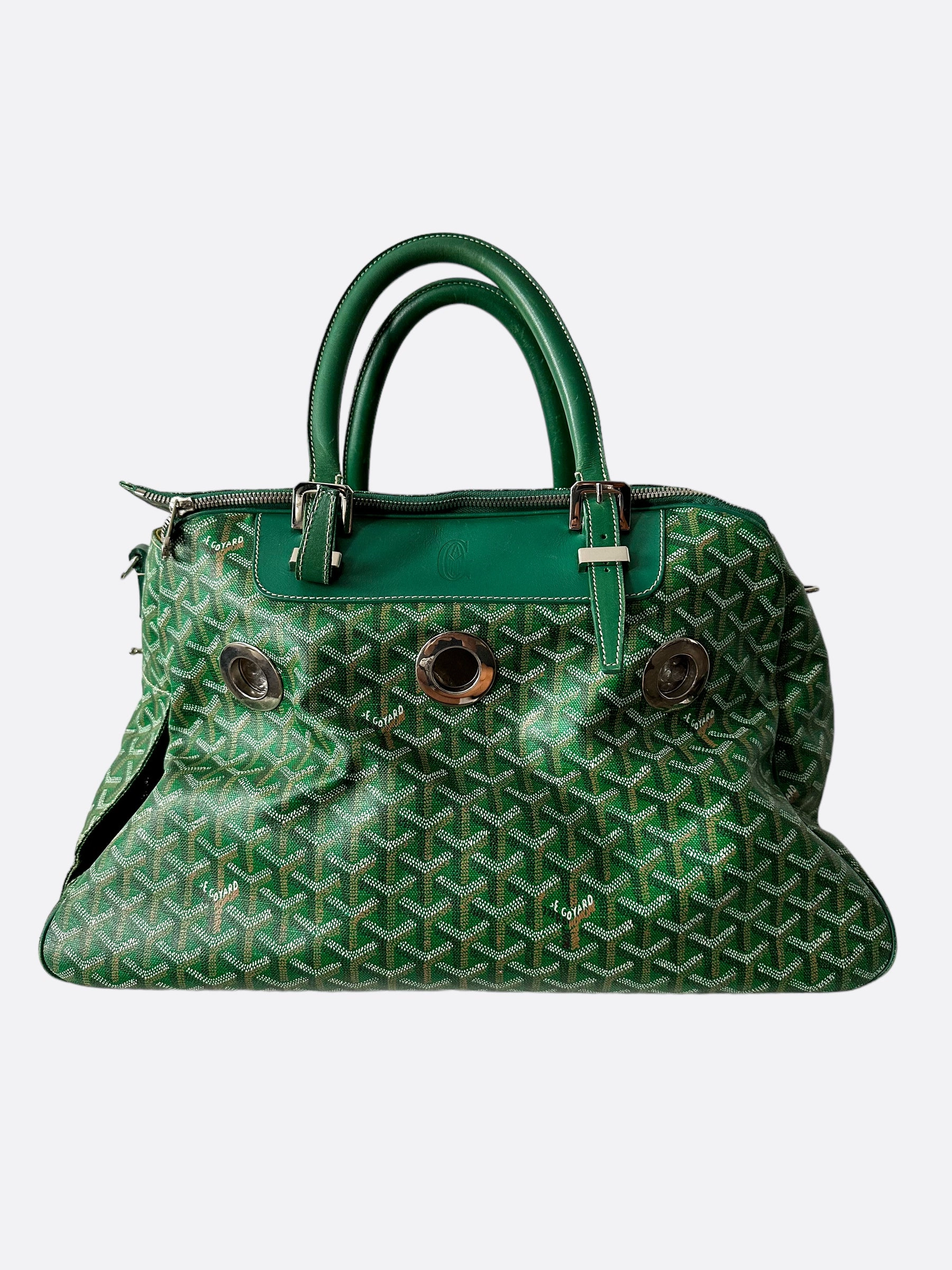 Goyard Green Sac Hulot Pet Carrier