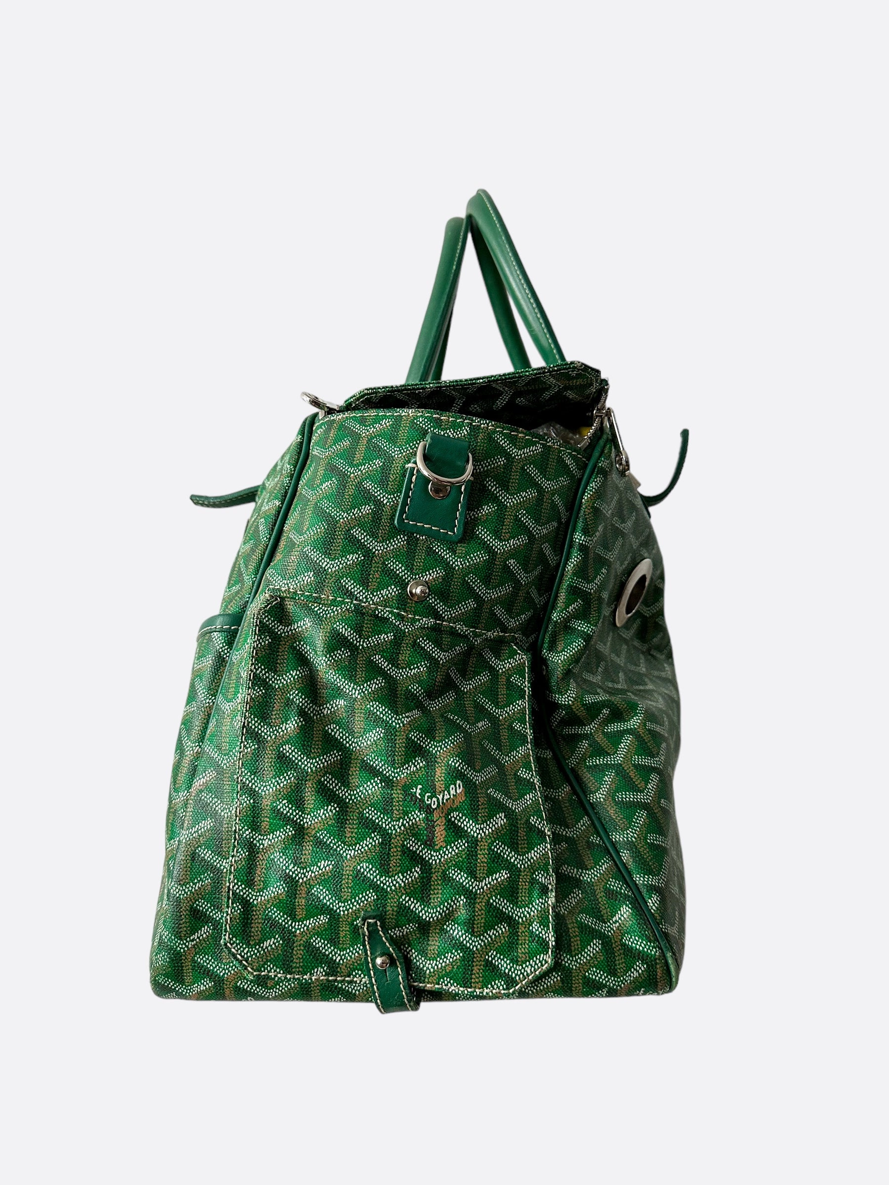 Goyard Green Sac Hulot Pet Carrier