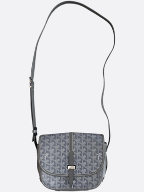Goyard Grey Belvedere Messenger Bag