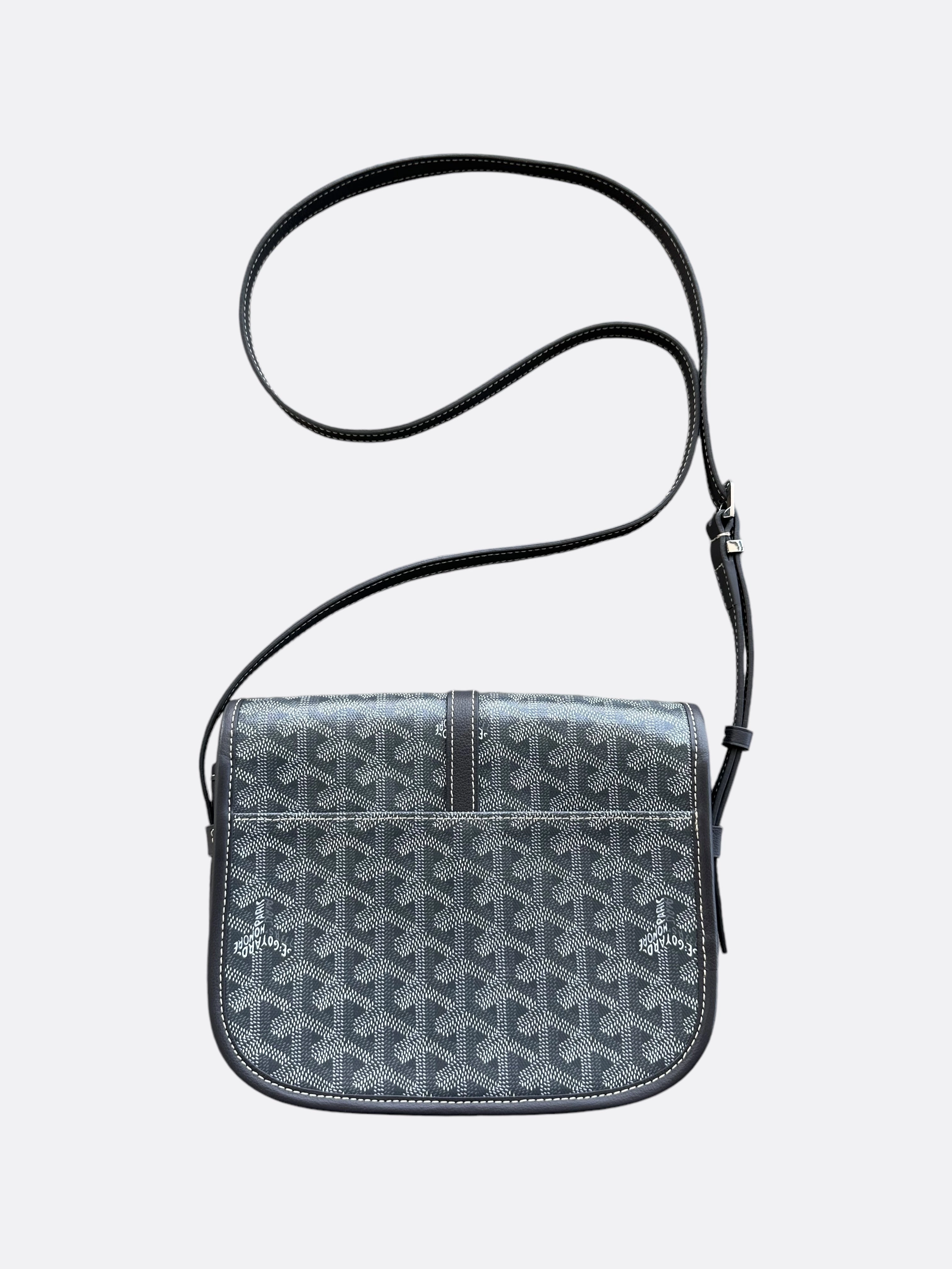 Goyard Grey Belvedere Messenger Bag