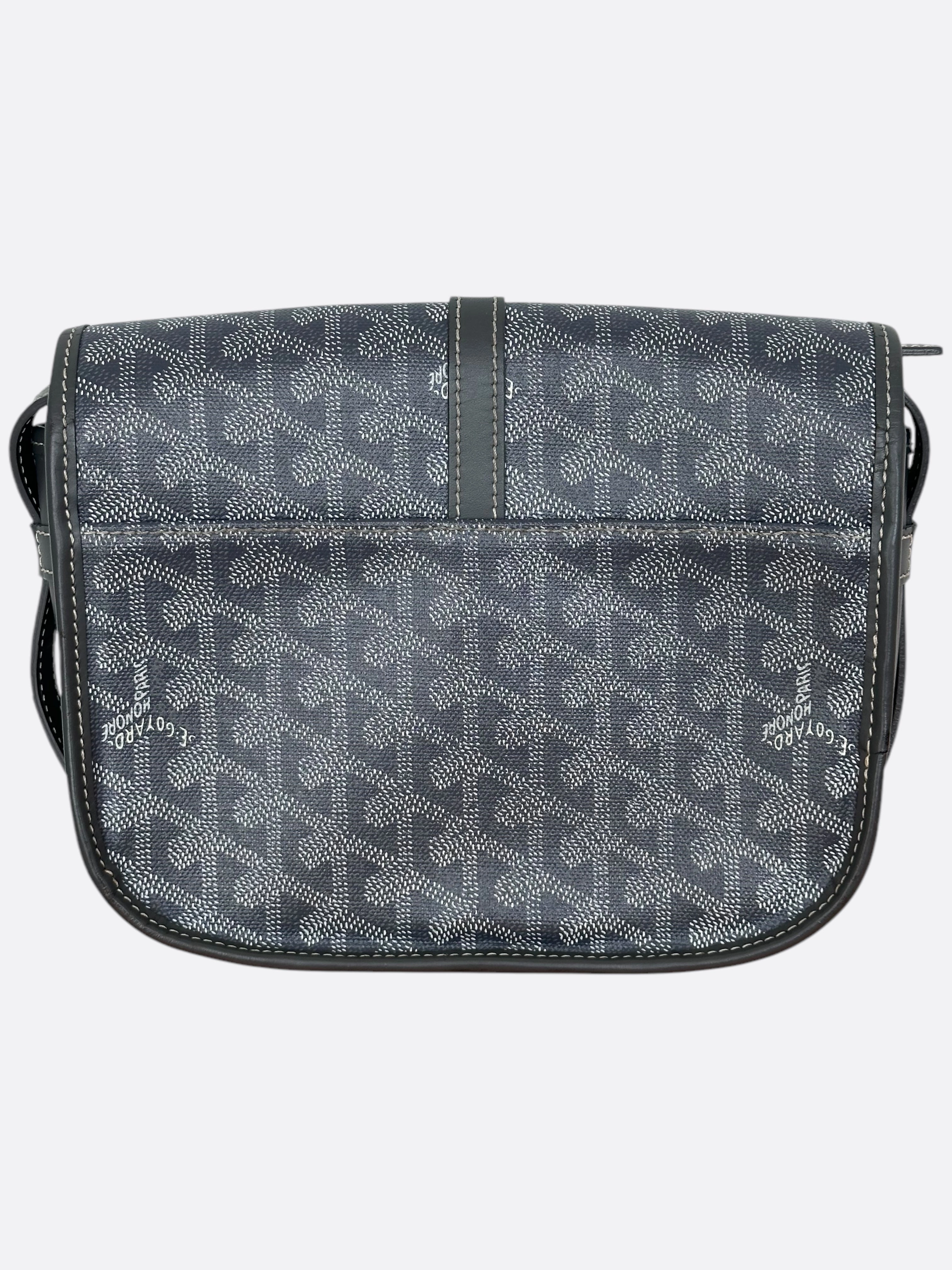 Goyard Grey Belvedere Messenger Bag