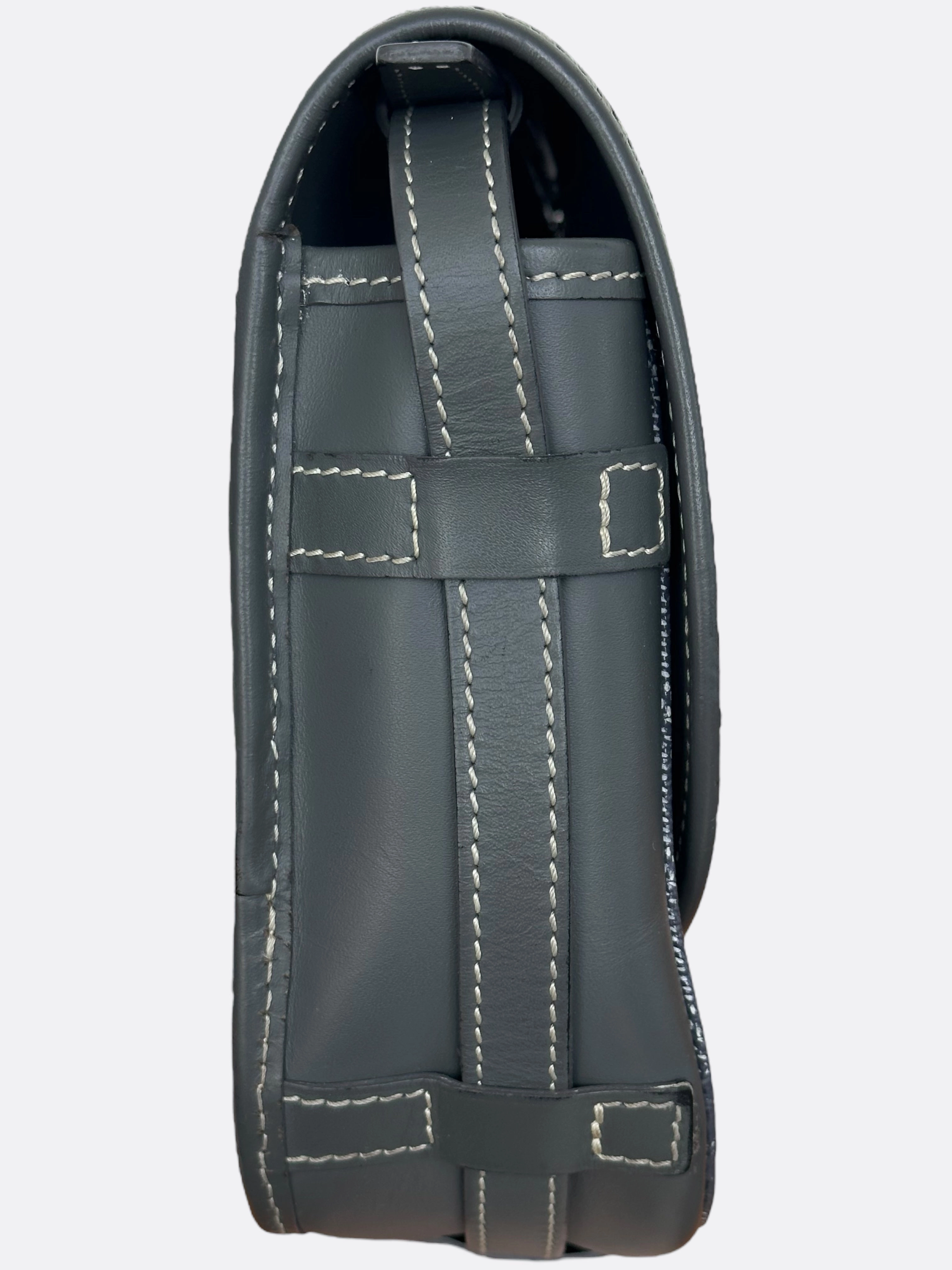 Goyard Grey Belvedere Messenger Bag