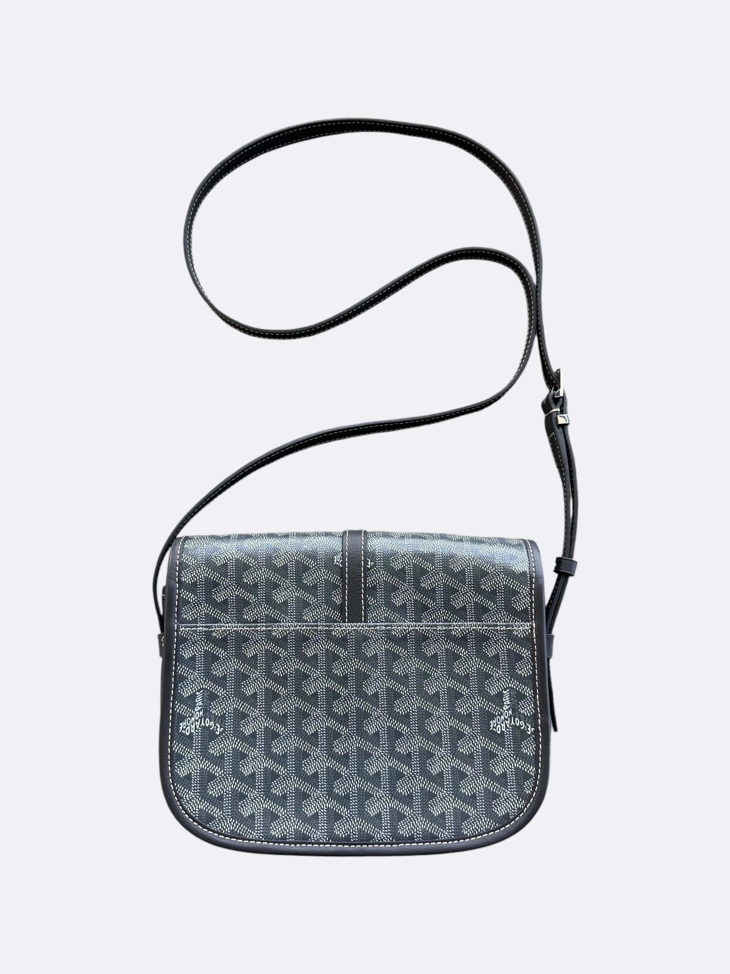Goyard Grey Belvedere Messenger Bag
