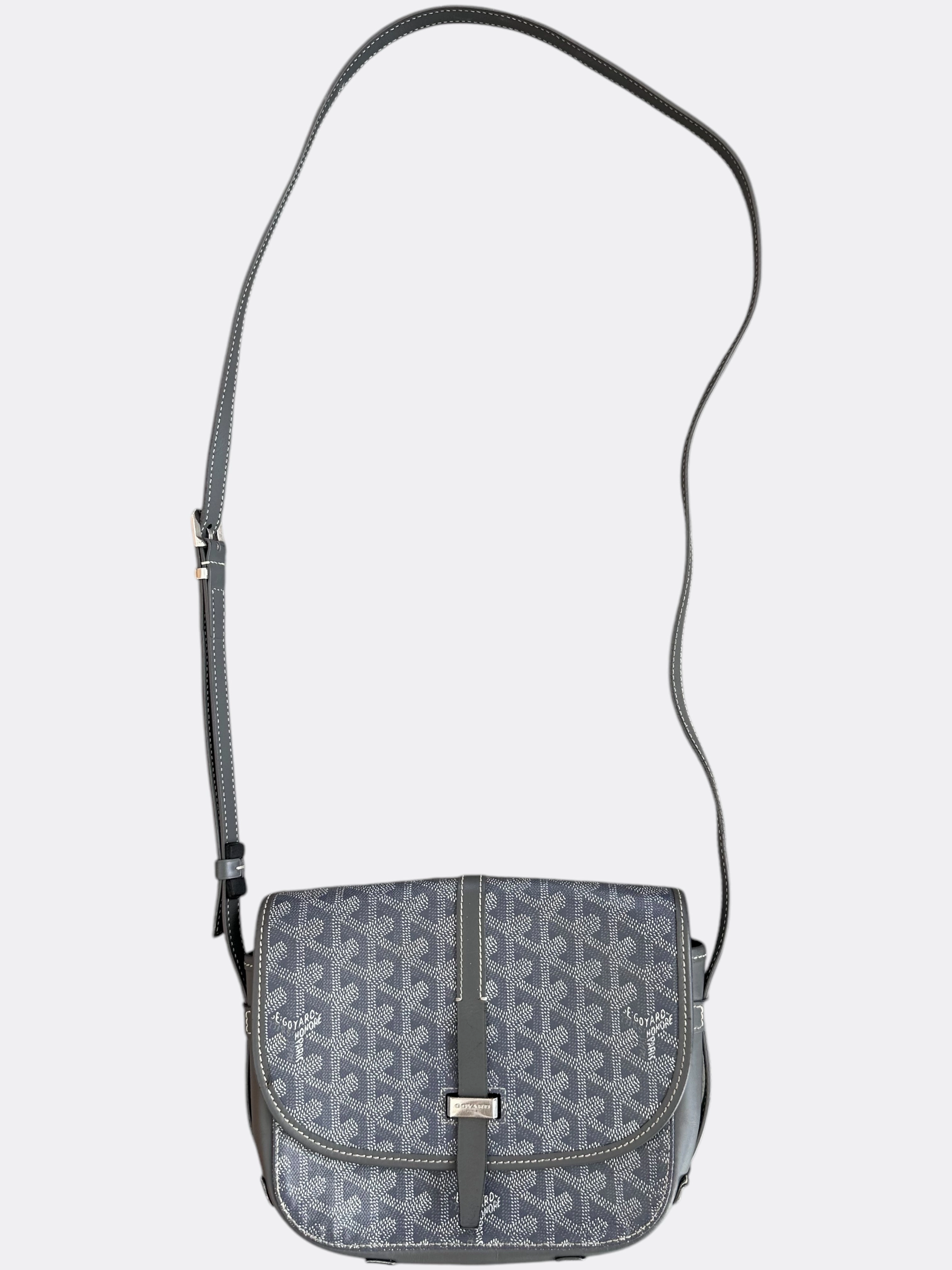 Goyard Grey Belvedere Messenger Bag