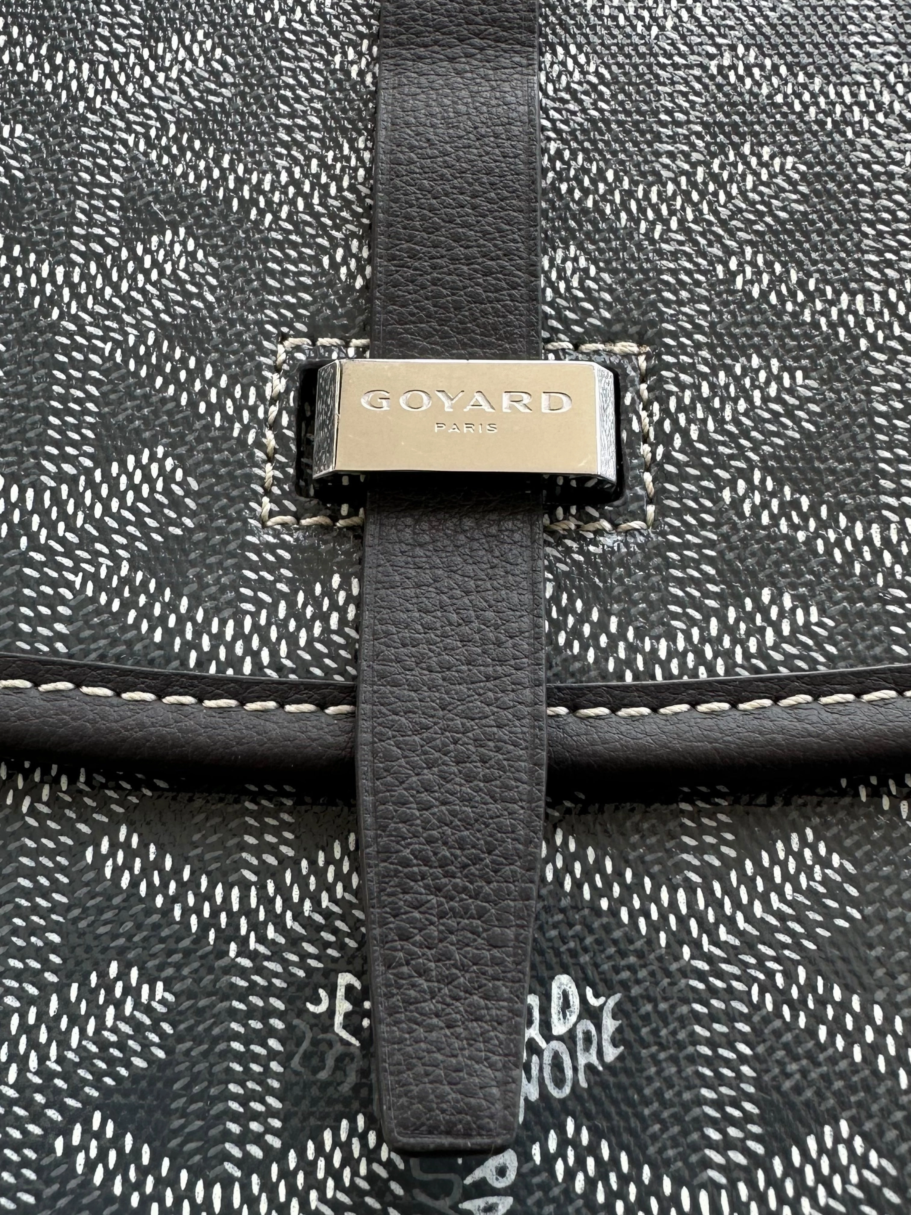 Goyard Grey Belvedere Messenger Bag