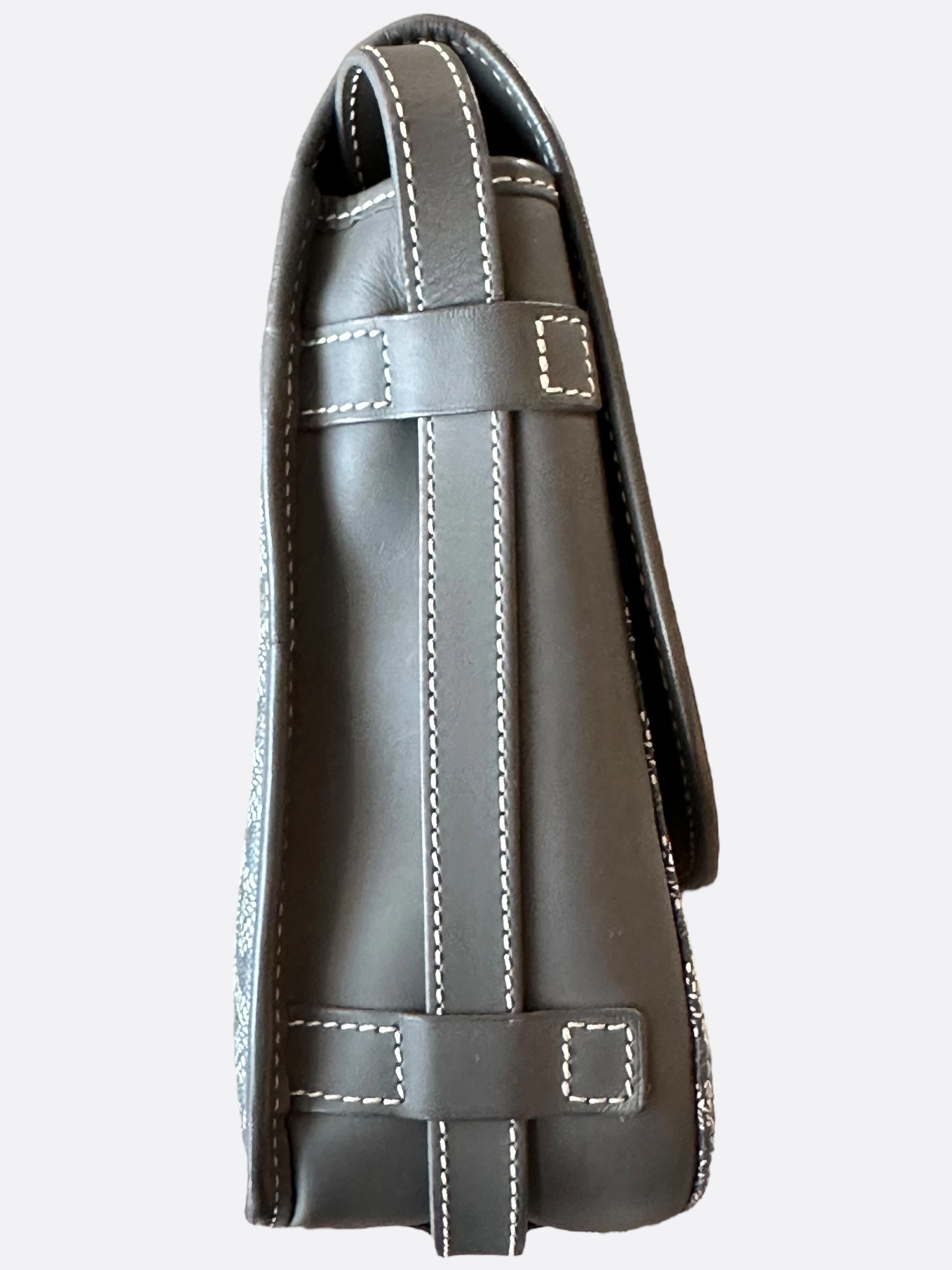 Goyard Grey Belvedere MM Messenger Bag