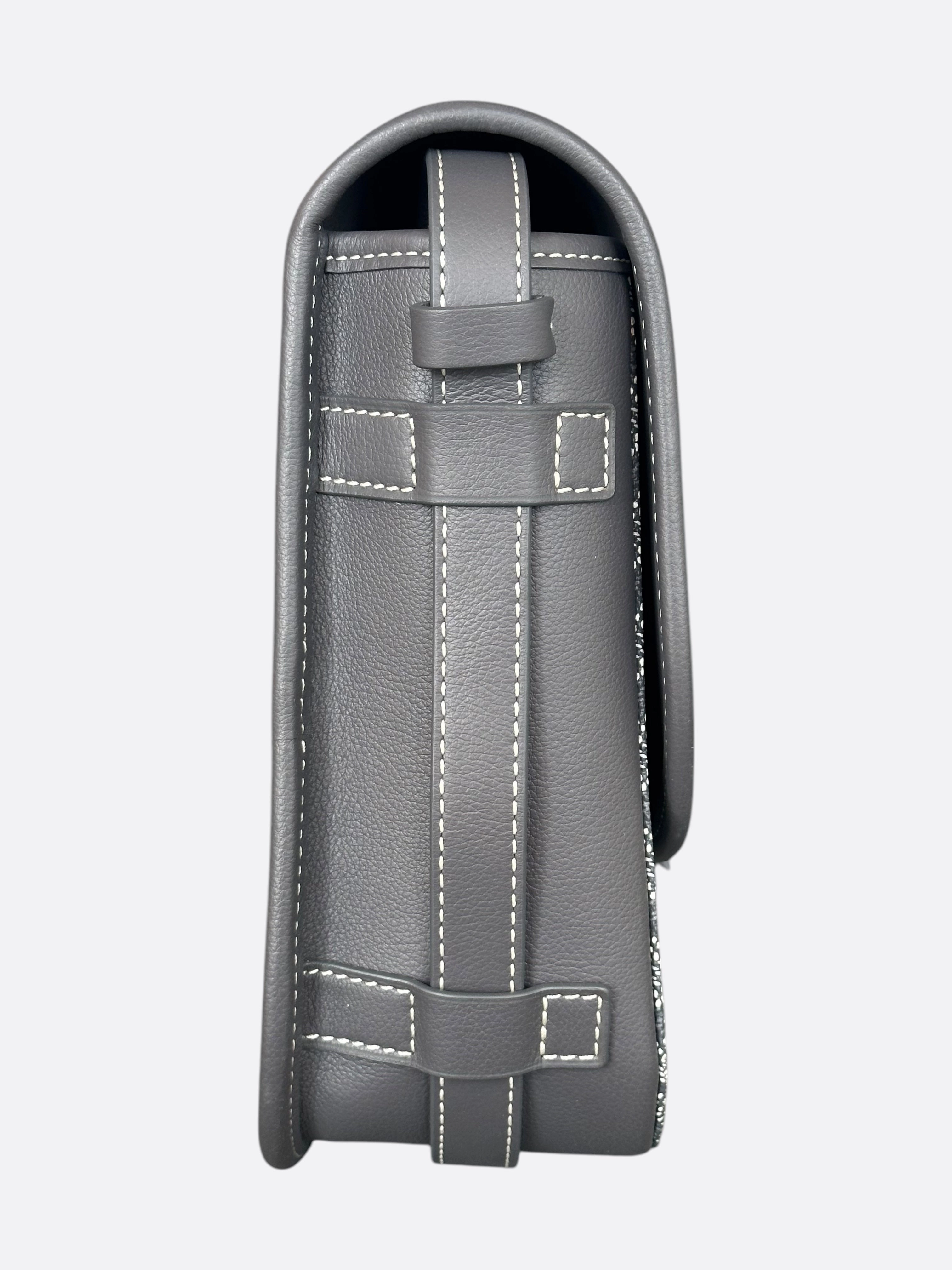 Goyard Grey Belvedere MM Messenger Bag