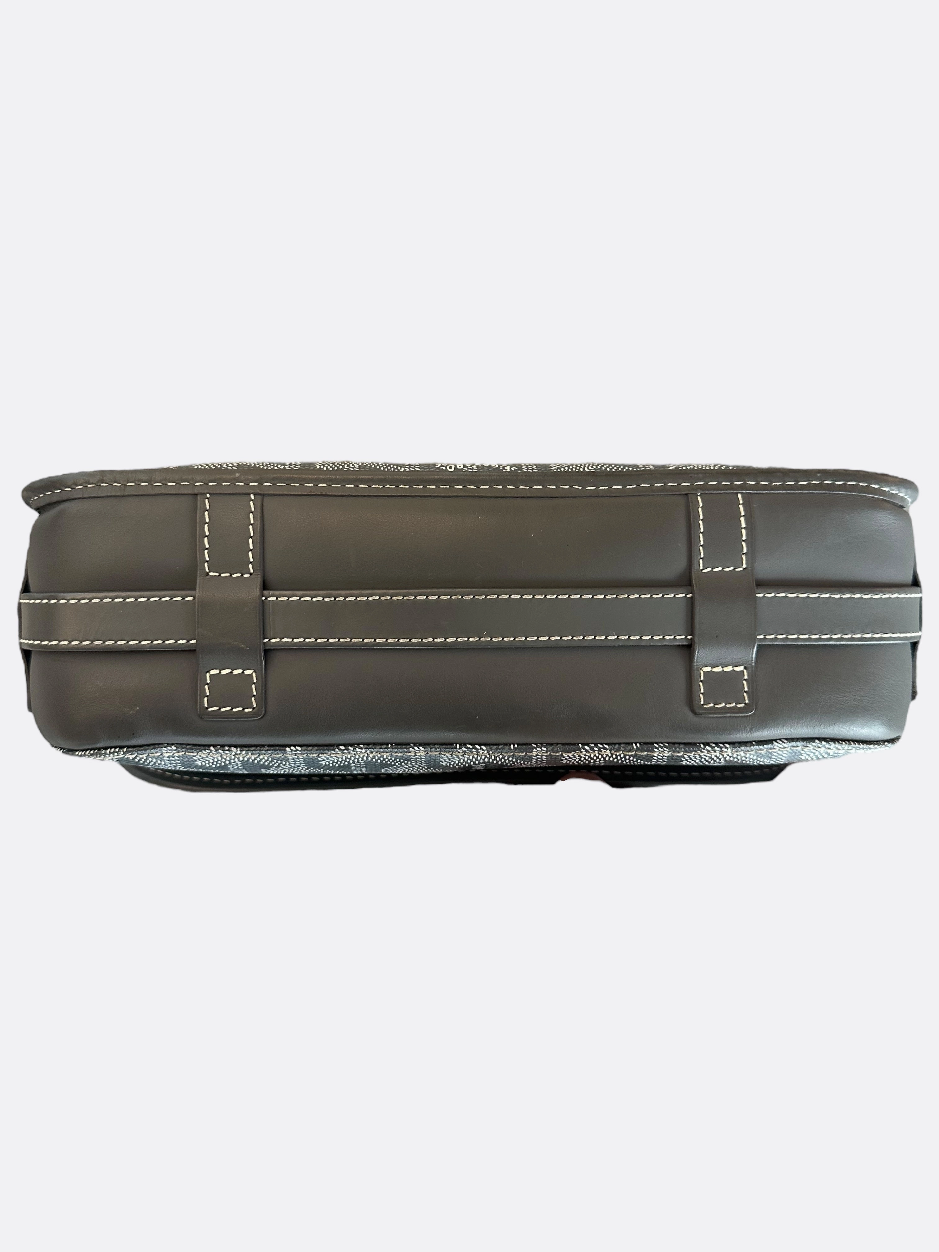 Goyard Grey Belvedere MM Messenger Bag